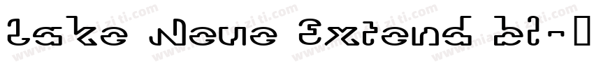 Lake Neue Extend bl字体转换